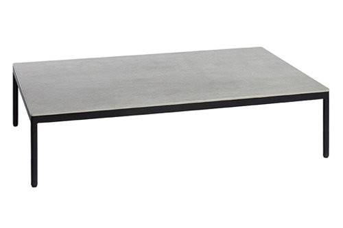 Riad 48" Coffee Table, Teck, Bois massif, Vert pastel
