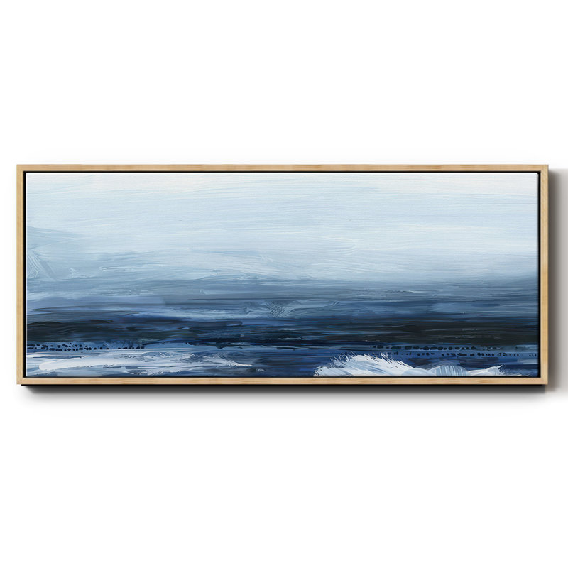 View from the Lighthouse II- Framed Canvas, 12" H x 30" W