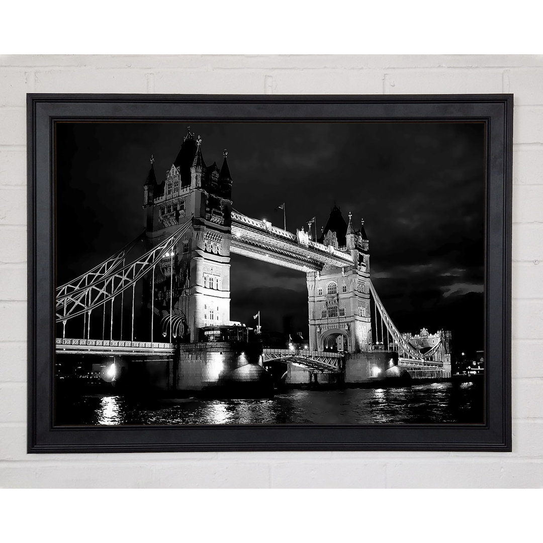 Londoner Tower Bridge B N W - Druck