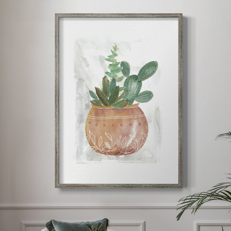 Reproduction encadrée Boho - bois massif 50025, H 11 po x l 9 po
