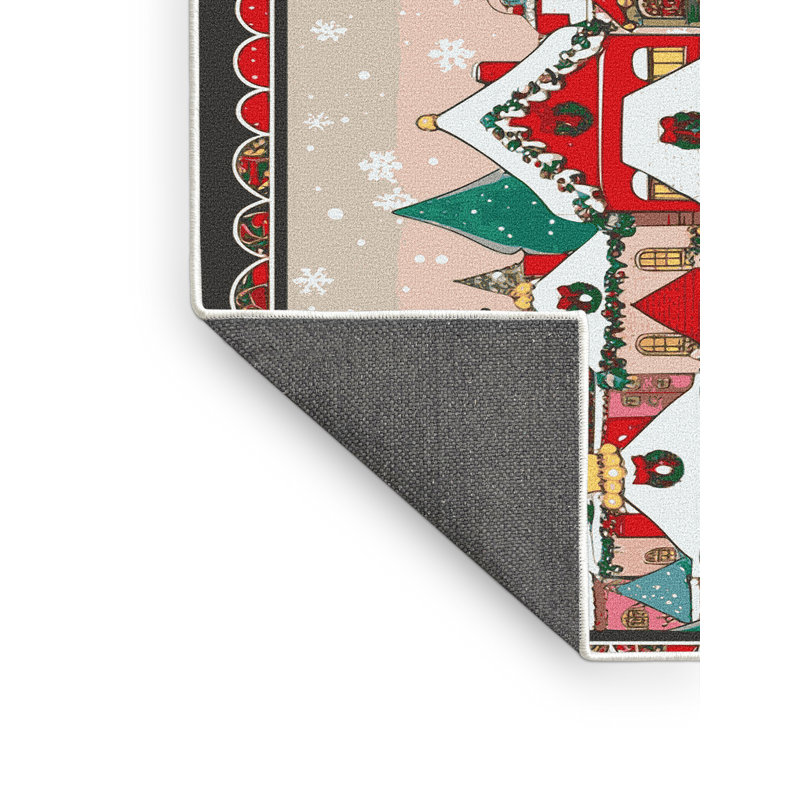 Tapis vacances de Noël The Holiday Aisle®, Rectangulaire 3 pi x 5 pi