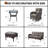 Latrece Wicker 5 - Person Patio Conversation Set with Cushions-255000579