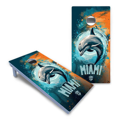 Ensemble de cornhole Miami toutes saisons en composite