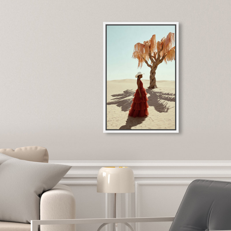 Cowgirl Couture Print by Oliver Gal, 11"H x 16"W, White Floater Frame