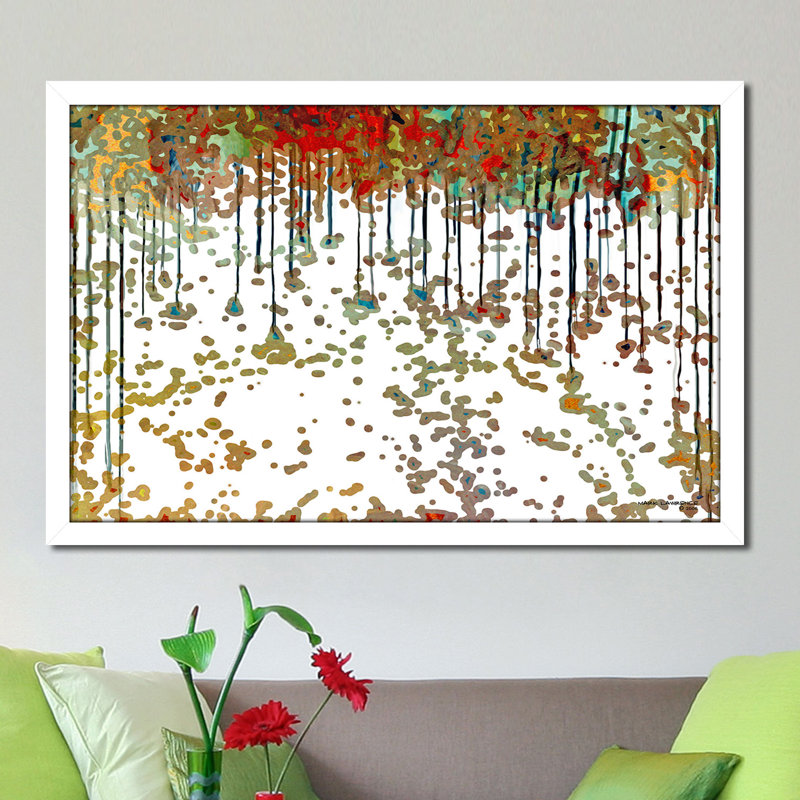 «Verse Visions III», reproduction d'art, H 33,5 po x l 49,5 po x P 1 po, Cadre blanc