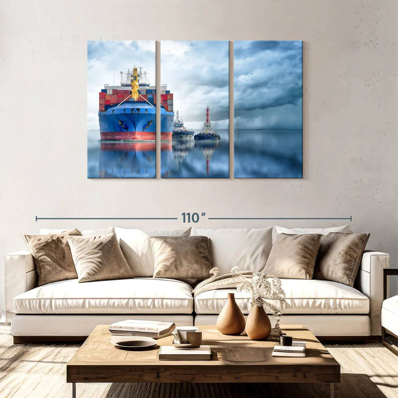 Mehar Container Cargo Ship, 48" H x 74" W