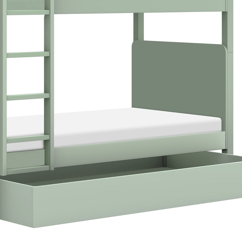 TipToe Twin Bunk Bed, Light Sage