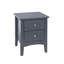 Clio 2 Drawer Bedside Table-1057395732