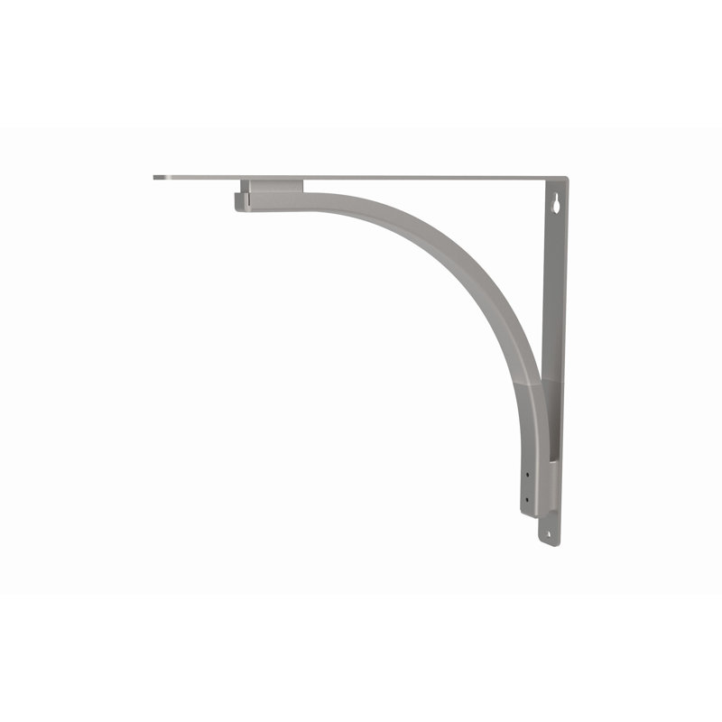 Universal Shelf Bracket, 2 Pack, Gray