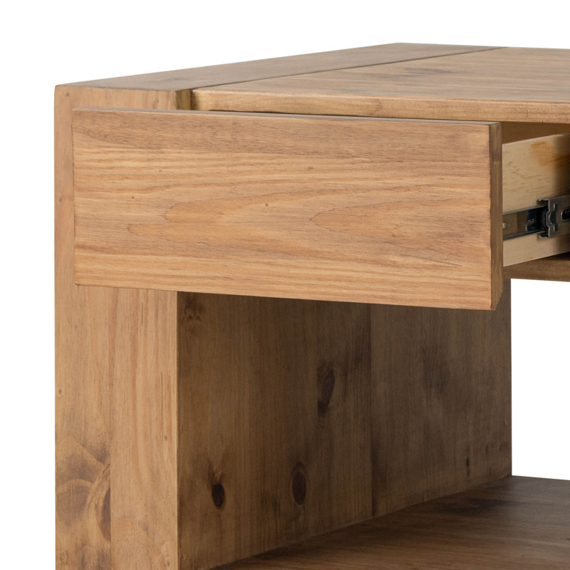 Table de bout, finition chêne