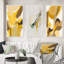 «Mustard Yellow Retro», 3 pièces sur toile-2140962403-2140962400