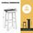 Upholstered Counter Stool with Solid Wood Frame-190287428