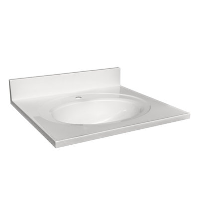 Cultured Marble Vanity Top with Backsplash