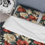 Beige And Red Ornate Damask Legacy - Ensemble de housse de couette à motif floral-449004500