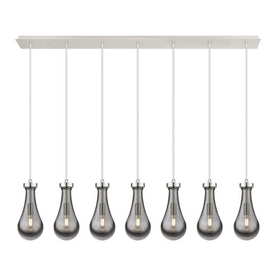 Luminaire suspendu pour îlot de cuisine 7 lumières Replogle