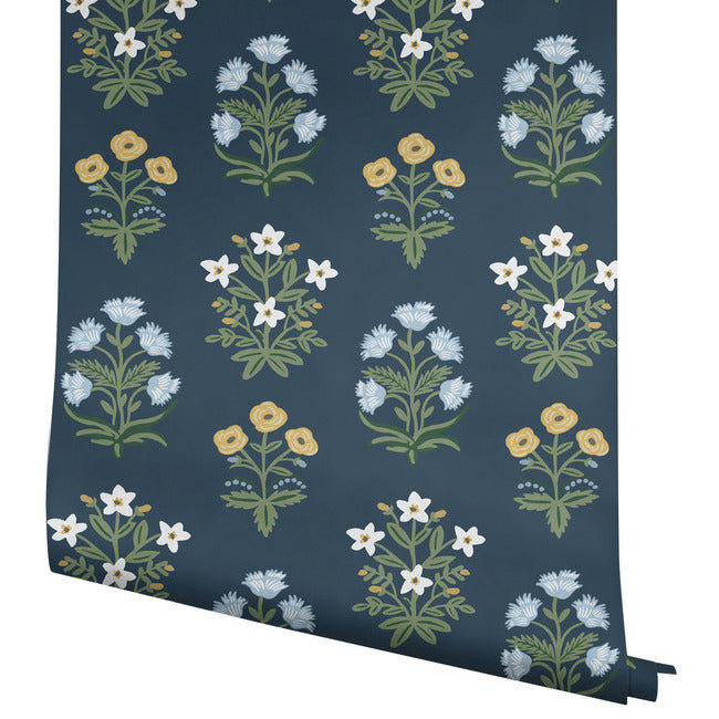 Rifle Paper Co. Mughal Wallpaper Double Roll, Navy