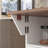 White Foldable Rolling Kitchen Cart