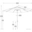 Parasol de marché de 132 po Jepsen-192307288