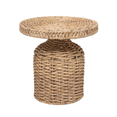Table d'appoint en jacinthe d'eau naturelle