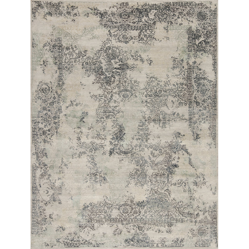 Amour Hand Knotted Area Rug, Rectangle 2' x 3'