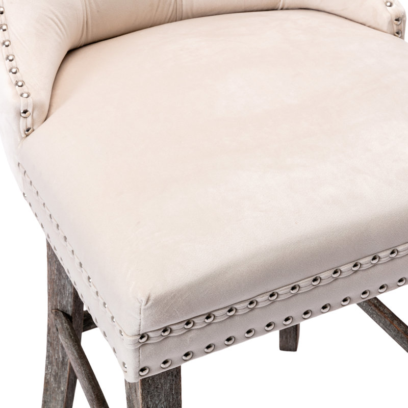 Tabouret de bar 27,2 po Avyonna, Beige, Naturel
