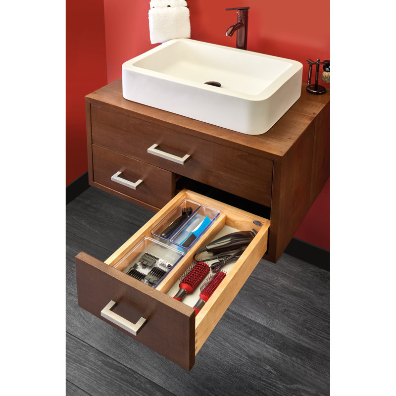 Système de tiroir de meuble-lavabo en bois Rev-A-Shelf, H 4,31 po x l 12 po x P 18,69 po
