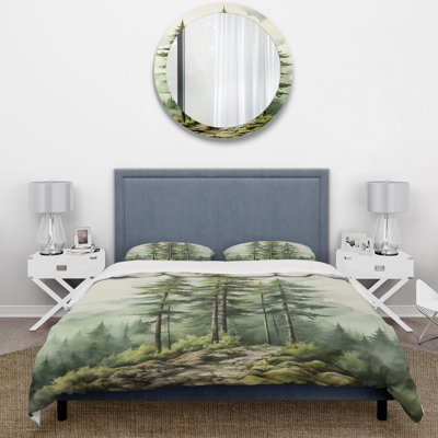 Ensemble de housse de couette Green Pine Tree Eernal Guardians II BeddingMicrofiber / Polyester