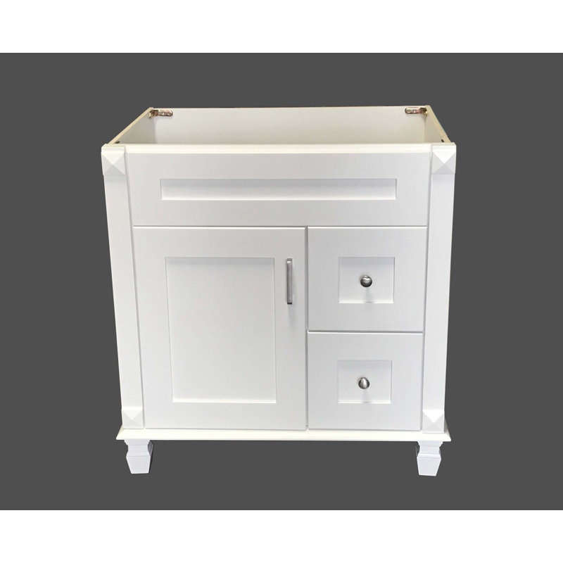 30'' Single Bathroom Vanity Base Only in White