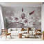 Murale florale pelez et collez - Magnolias en fleurs-1892273829