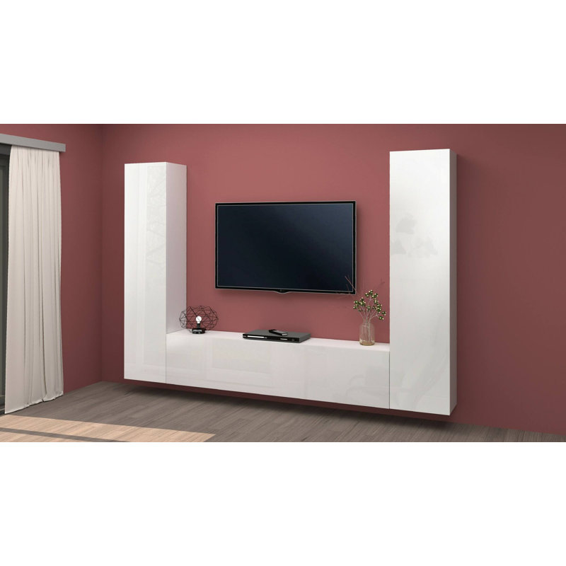 Audriauna Entertainment Centre for TVs up to 75", Glossy White