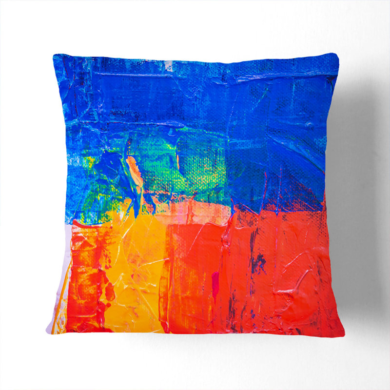 Abstract Square Throw Cushion, 55 x 55 cm, Black