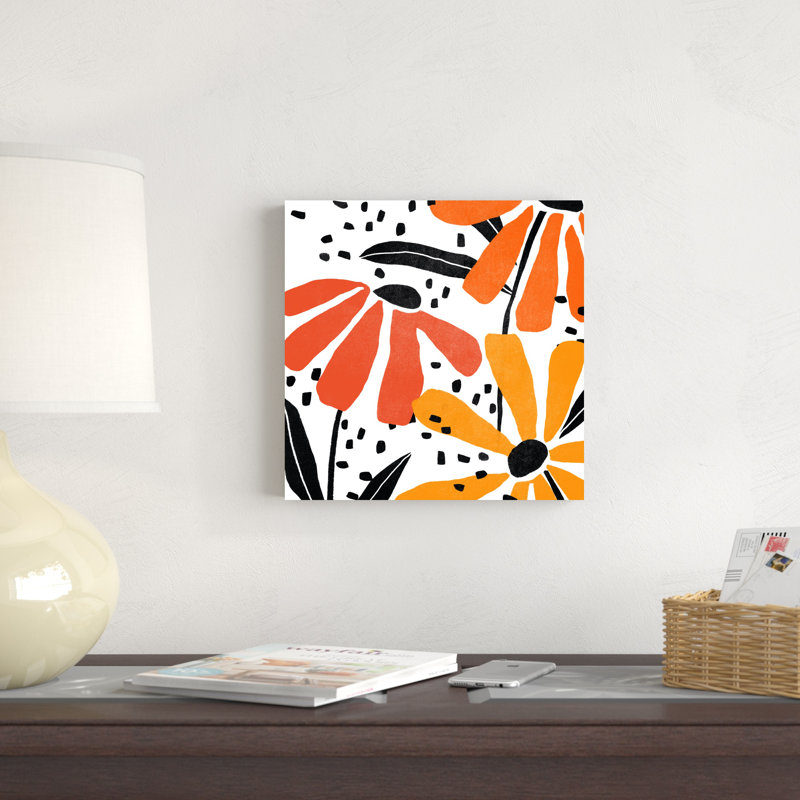 Jardin moderne en papier II, H 12 po x l 12 po