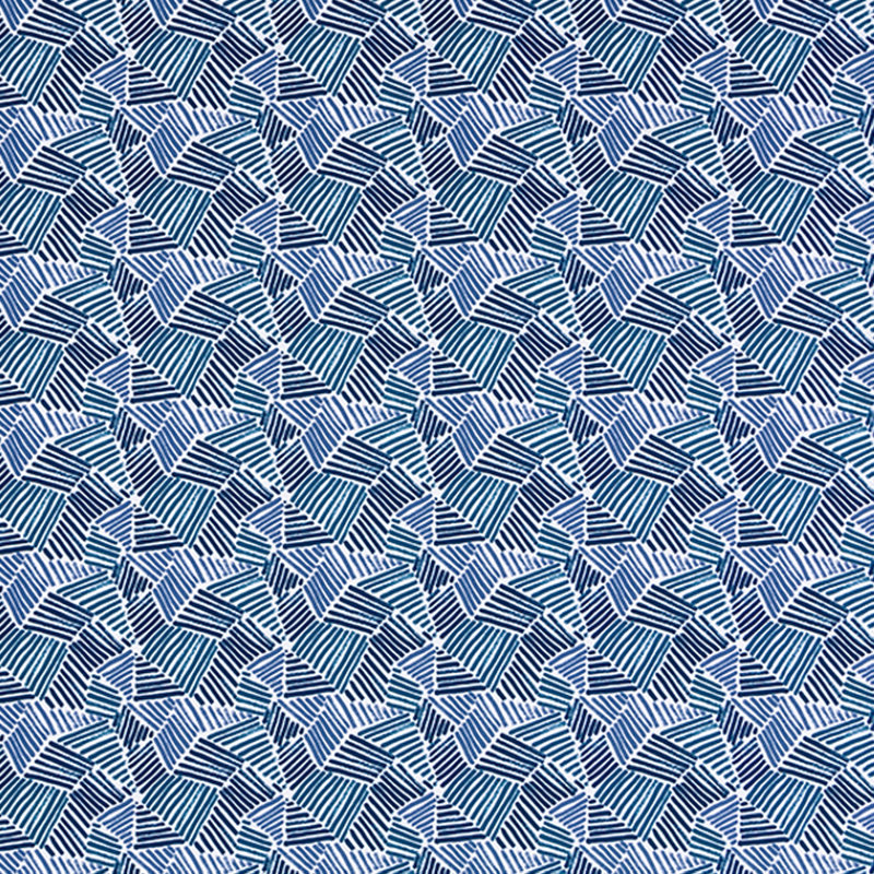 Tissu 100% coton LeWitt sketch, Minuit