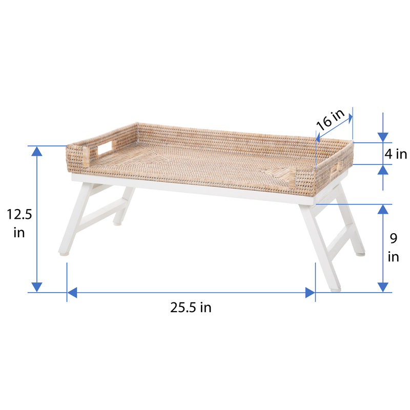 Plateau pour déjeuner Everard, Beige