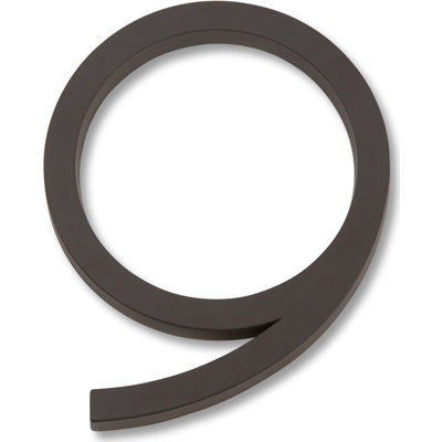 Modern Avalon 4-1/2" H Floating Mount House Number
