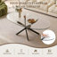 Table basse 39,37 "OVAL avec pieds en métal