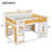 Full Over Full Bunk Bed With Storage Shelves, Window & Doors-931044424