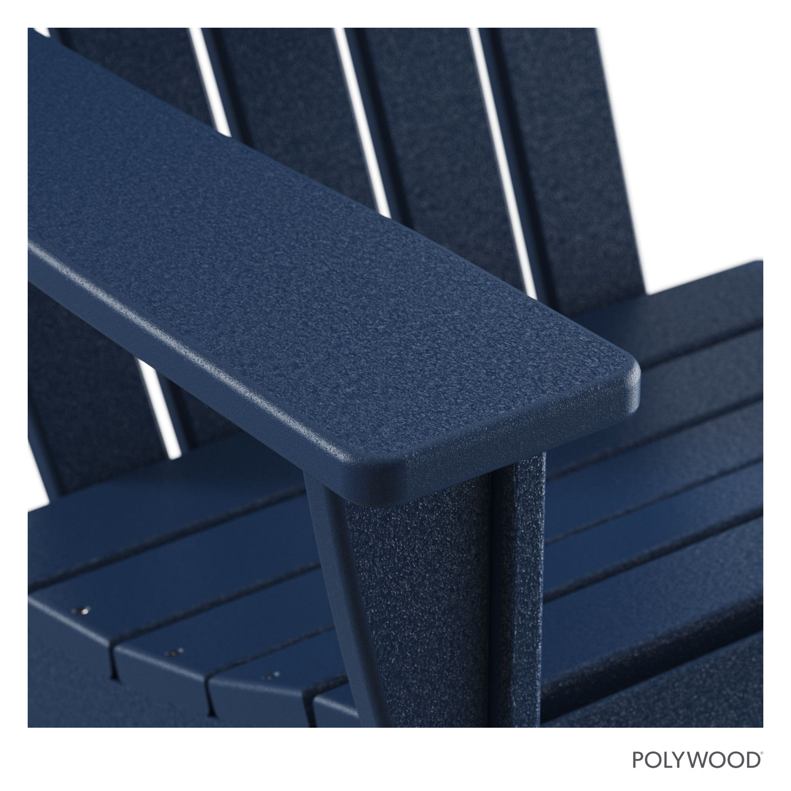 POLYWOOD® Nautical Adirondack Chair, Navy