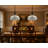 Havendale Tiffany Pendant Lights Fixture Plug in White Stained Glass Baroque Style LED Bulbs 16”W*16”D*75”H