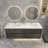 70.4'' Double Bathroom Vanity with Plastic Top-232566090