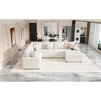 Canapé modulaire 5 pièces rembourré