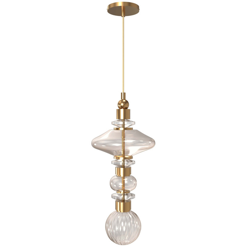 Avra Glass And Metal Pendant