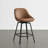 Modern Faux Leather Swivel Counter Stool-1096890795