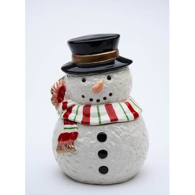 GIBSON HOME Snowman Hug 8.5 in. Durastone Cookie Jar 985117463M - The Home  Depot