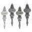 7" 4-Finish Finial Ornament-2100267206