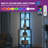 Brodric Modern Open Display Corner Bar with Colorful LED Light & Music Control-822042931