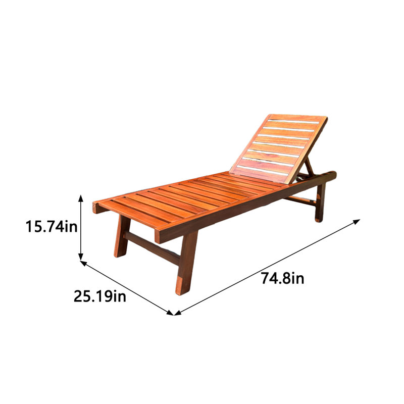 Chaise longue d'extérieur pour l'extérieur