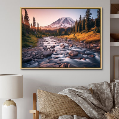 Washington Mount Rainier National Park I - Washington Framed Canvas Print