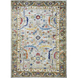 Transitional One-of-a-Kind Rectangle 4 X 5'7" Hand Knotted Area Rug