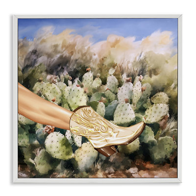 " Cowgirl Boot & Cactus " by Ziwei Li